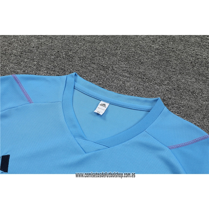 Chandal del Argentina 23-24 Manga Corta Azul Oscuro - Pantalon Corto